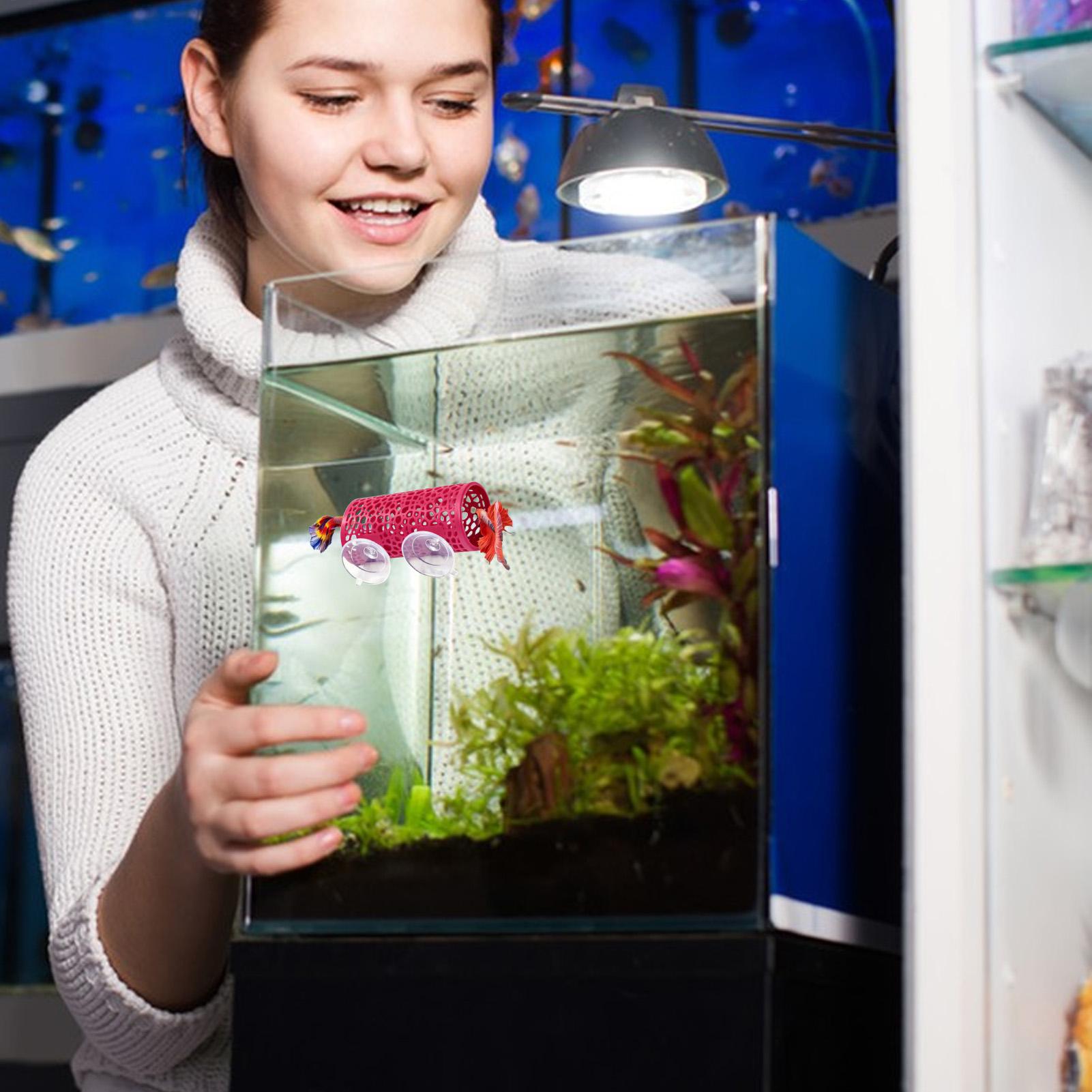 Fish Toys For Aquarium - Betta Habitat Resting Shelter Ornament Fish