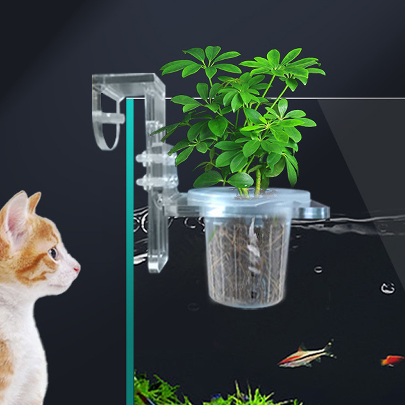 Aquarium Fish Pot - Fish Tank Planting Cups Hydroponic Support