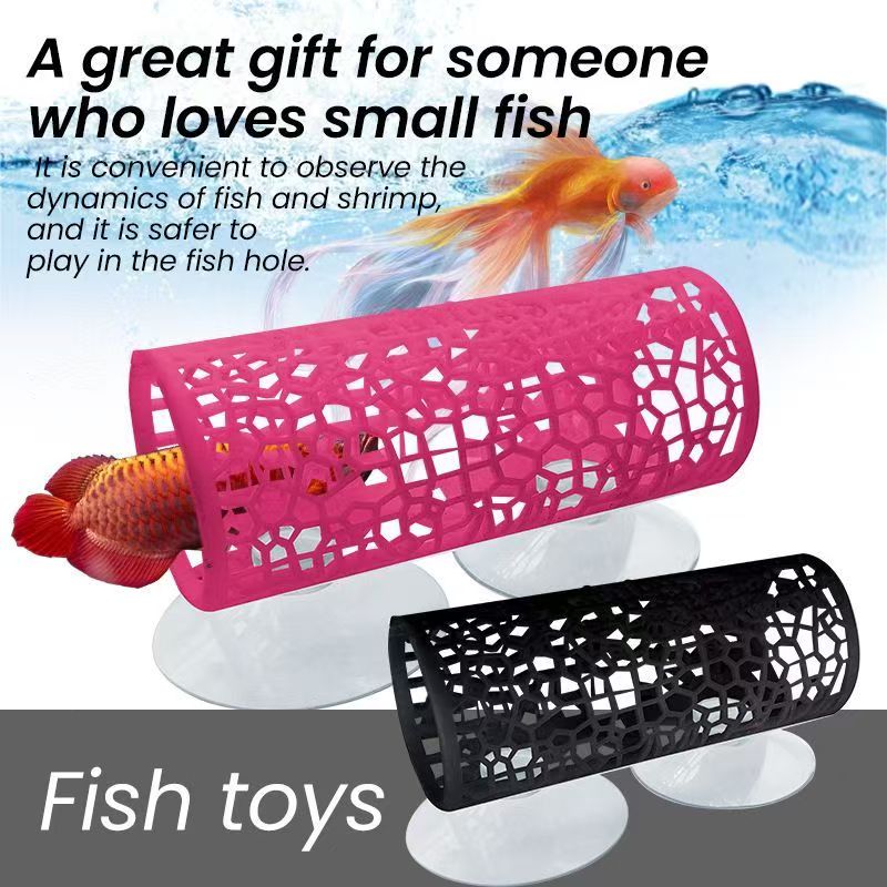 Fish Toys For Aquarium - Aquarium Fish Tunnel Toys Betta Fish