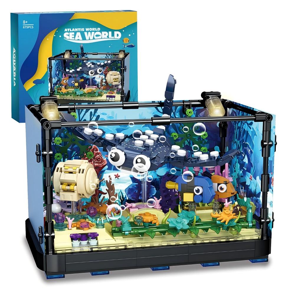 Fish Toys For Aquarium - Fish Tank Building Set - Marine