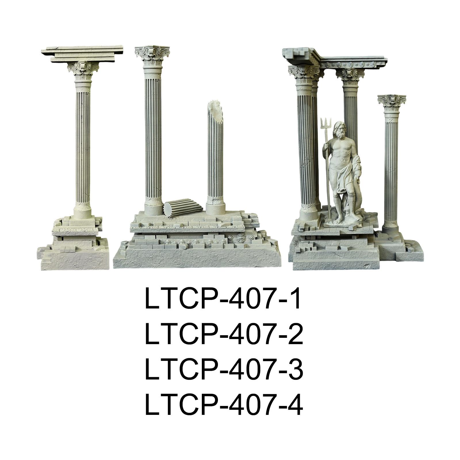 Aquarium Fish Only - Roman Column Decoration Resin Fish Tank