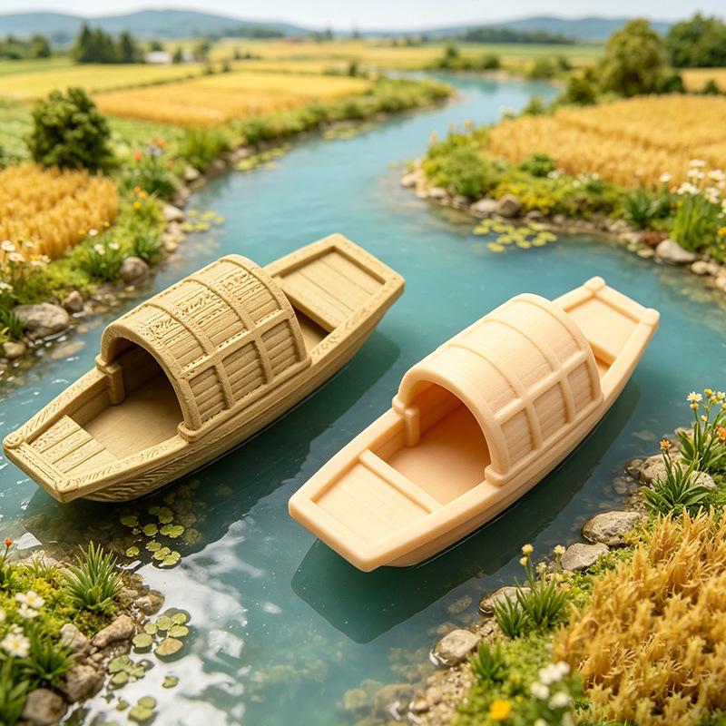 Aquarium Fish Escape - 【S】Simulation Floating Mini Boat Model Figurine