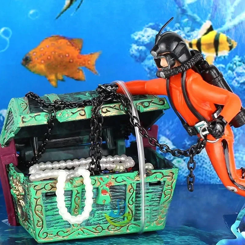 Aquarium Fish Price - Resin Treasure Hunter Diver Fish Tank