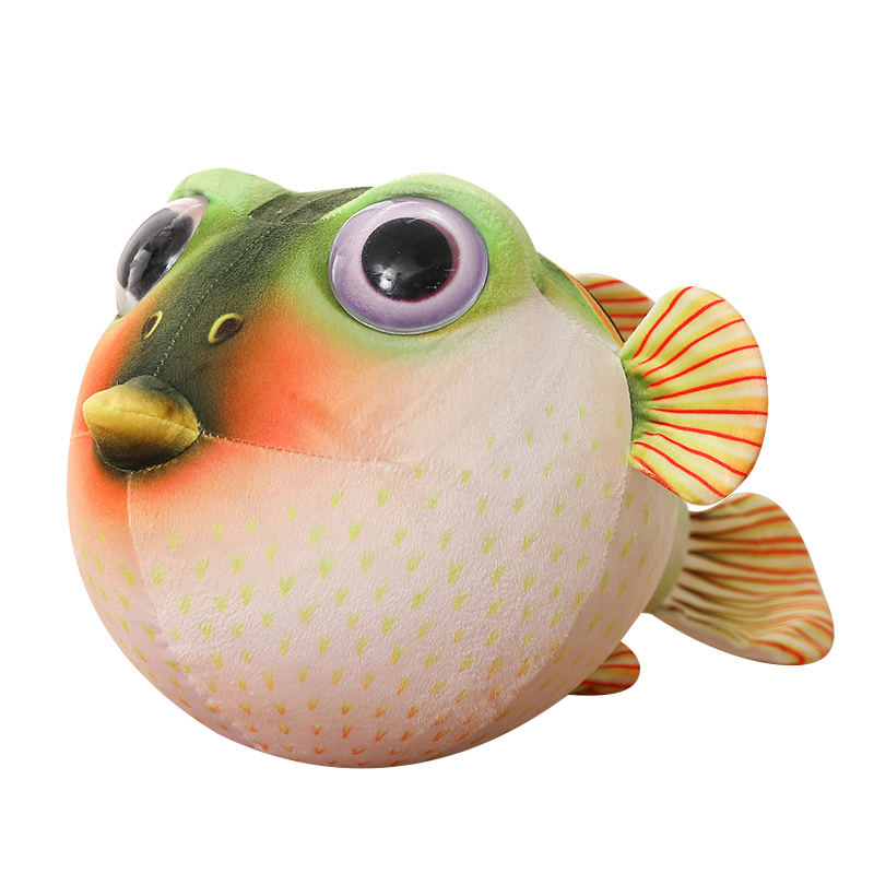 Fish Toys For Aquarium - Real Life Pufferfish Plush Toy Simulation