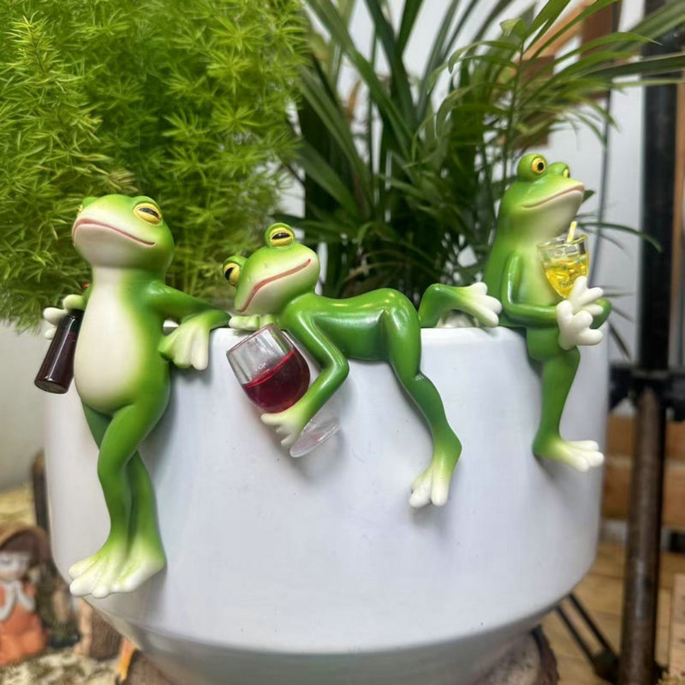Hanging Flower Pot Edge Frog D - Aquarium Fish Pot review and price