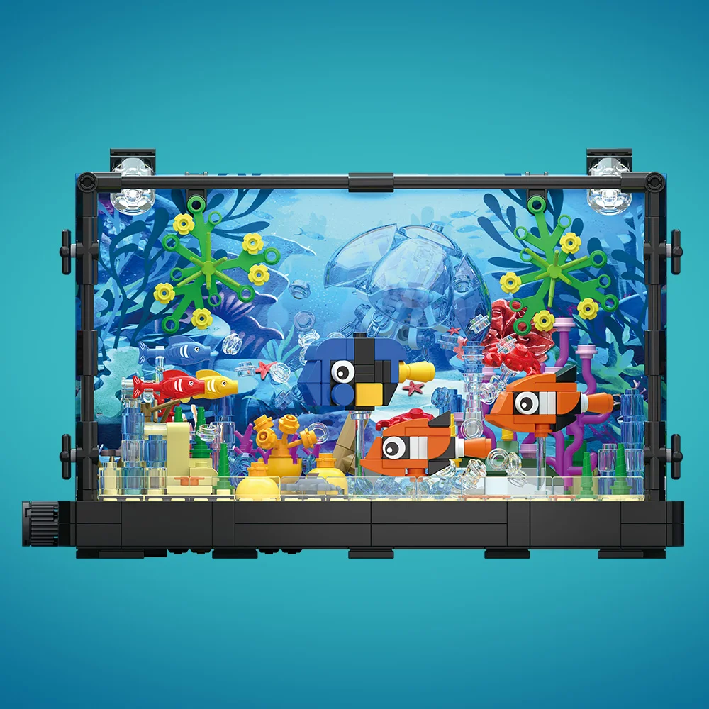 Fish Tank Building Block Set w - Fish Toys For Aquarium review and price