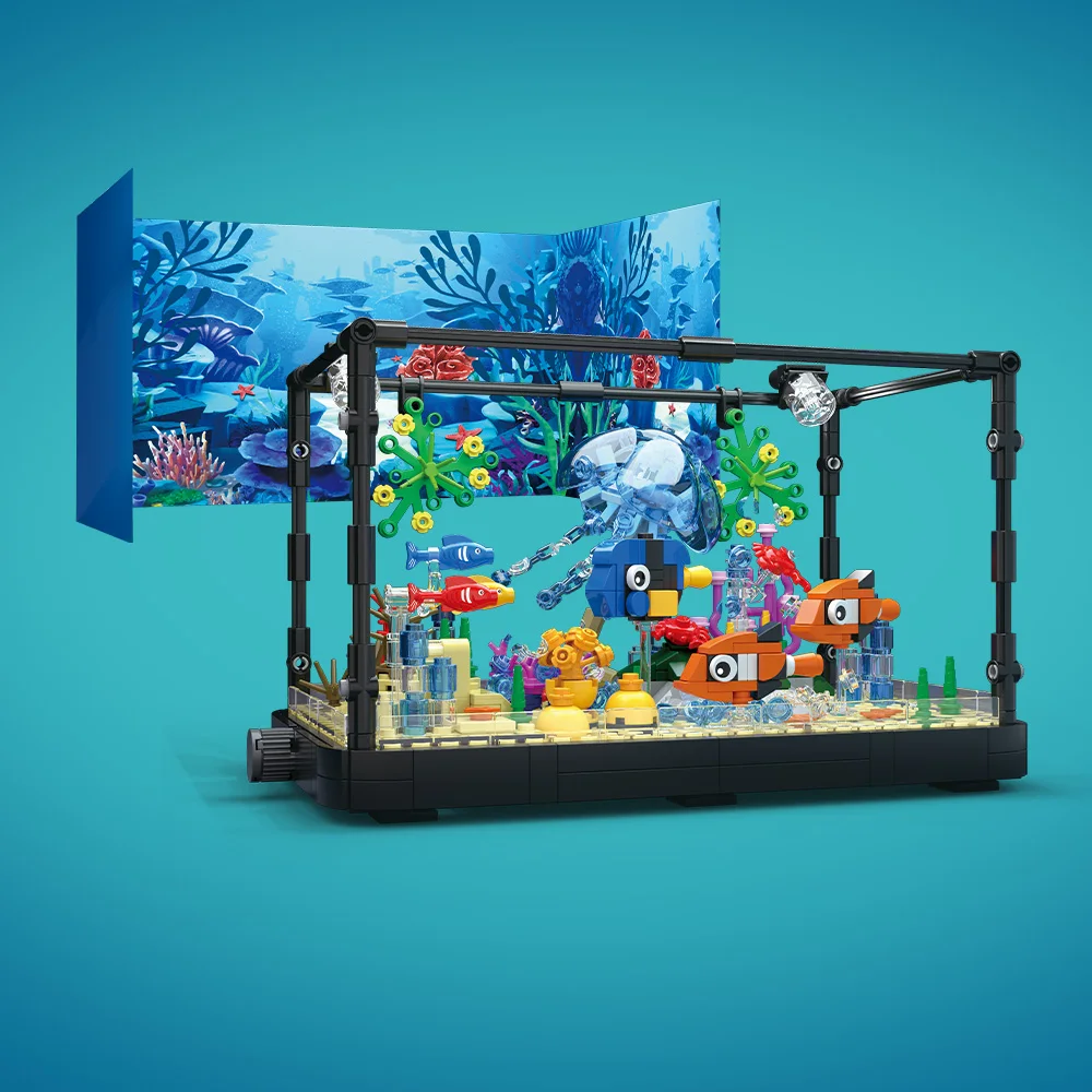 Fish Tank Building Block Set w - Fish Toys For Aquarium review and price