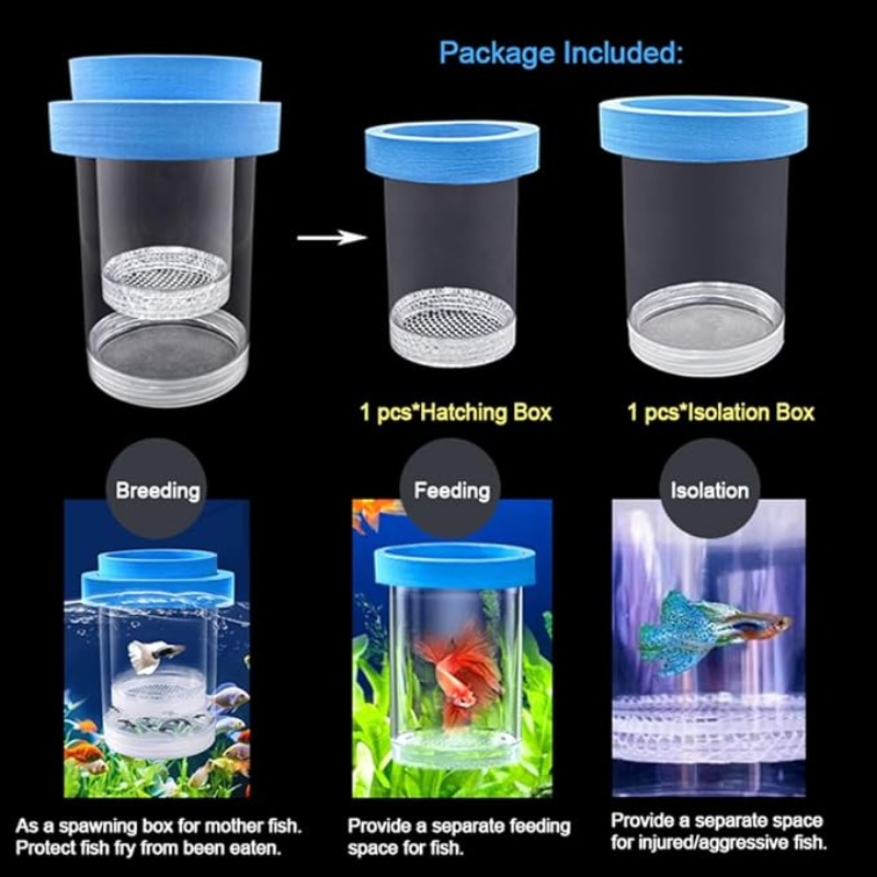 Floating Fish Breeding Isolati - Box Fish In Aquarium review and price