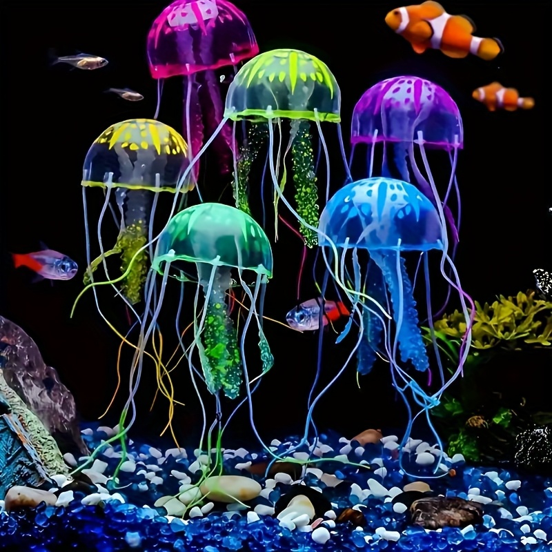 3/5Pcs Luminous Jellyfish Aqua - Fish Toys For Aquarium review and price