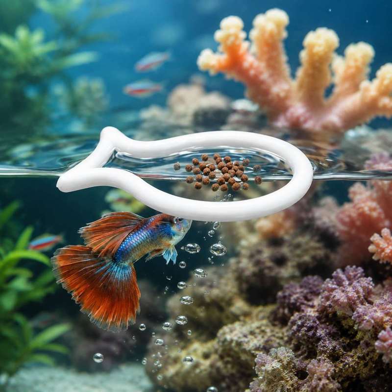 Fish Shaped Floating Feeding R - Aquarium Fish Food review and price