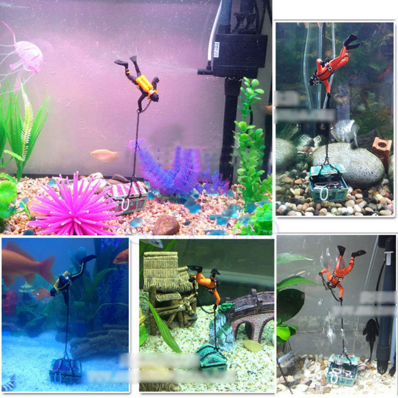 Treasure Frogman Aquarium Orna - Aquarium Fish Price review and price