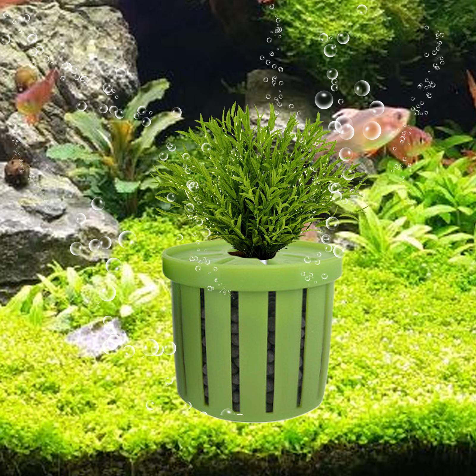 4 Pieces Aquarium Planter Pot  - Aquarium Fish Pot review and price