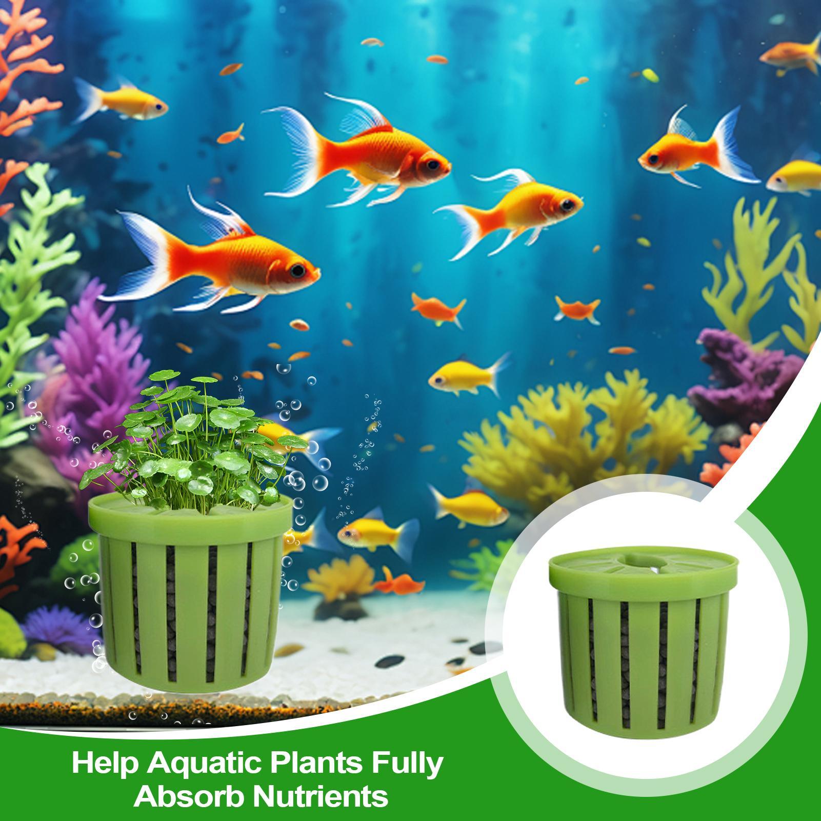 4 Pieces Aquarium Planter Pot  - Aquarium Fish Pot review and price