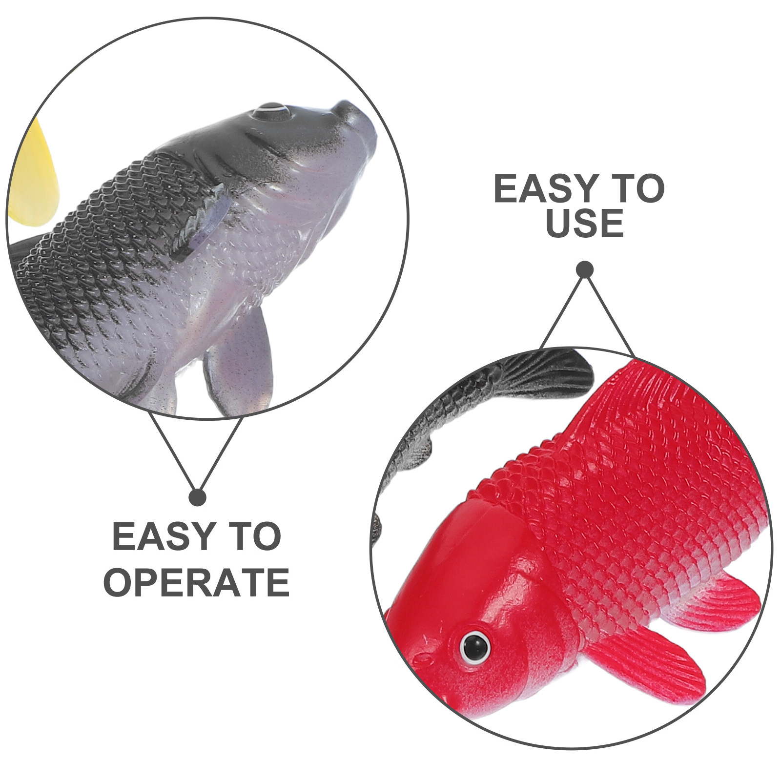 3pcs Fish Crafts Toys Realisti - Fish Toys For Aquarium review and price