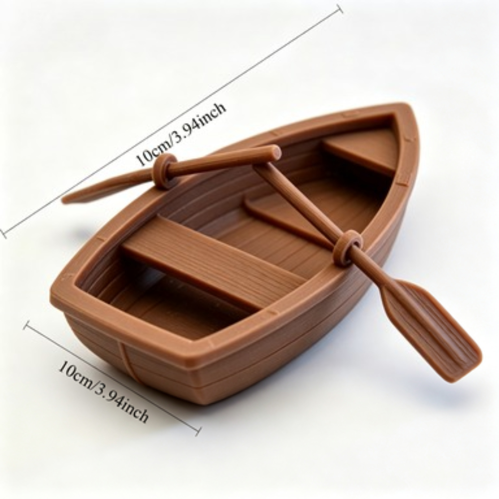 Mini Double Oar Wooden Boat Aq - Aquarium Fish Only review and price
