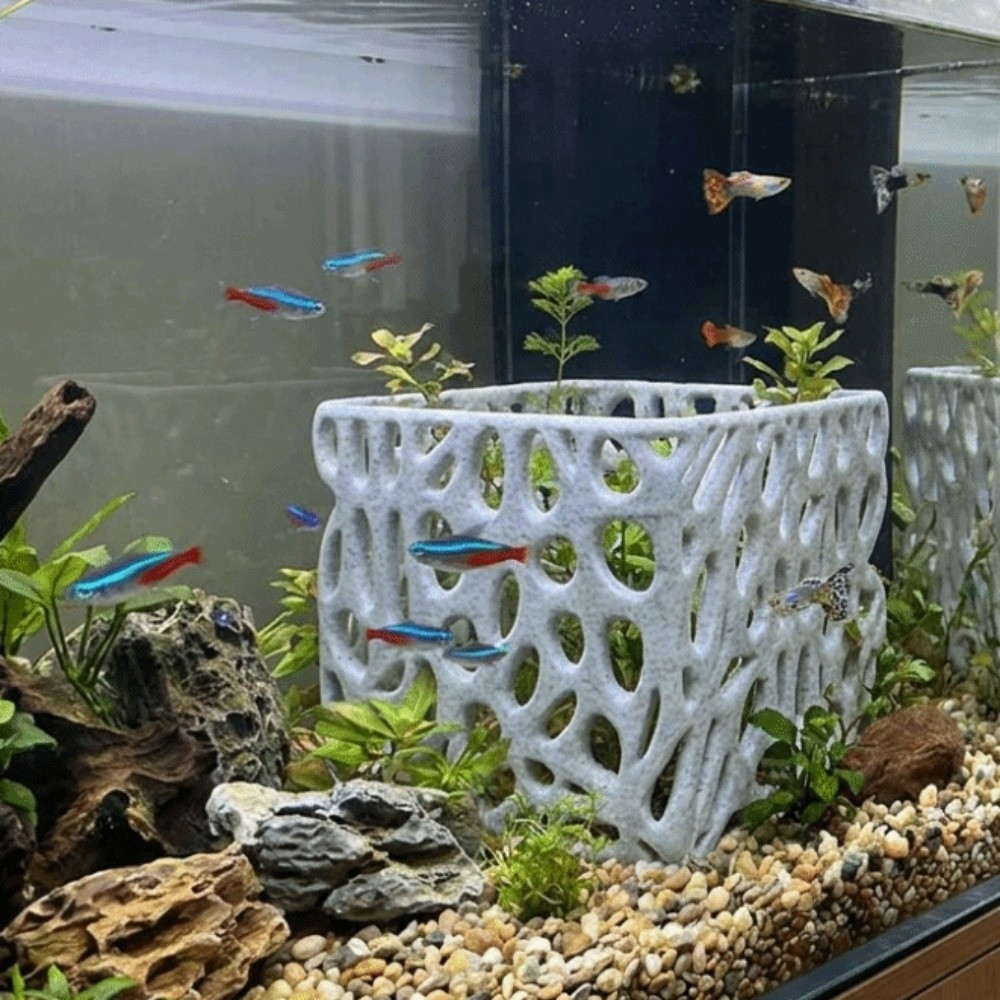 3D Printed Aquarium Planter Po - Aquarium Fish Pot review and price