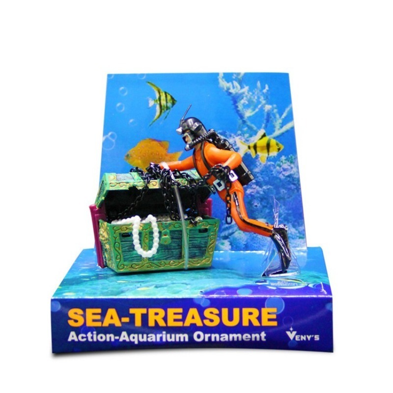 1PC Fish Tank Decoration Treas - Aquarium Fish Price review and price