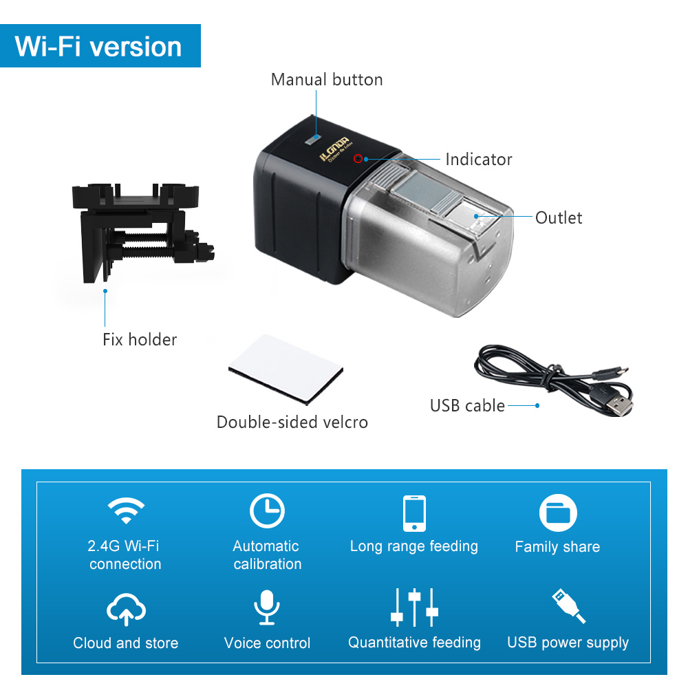 WiFi Fish Feeder Automatic Fis - Aquarium Fish Auto Feeder review and price