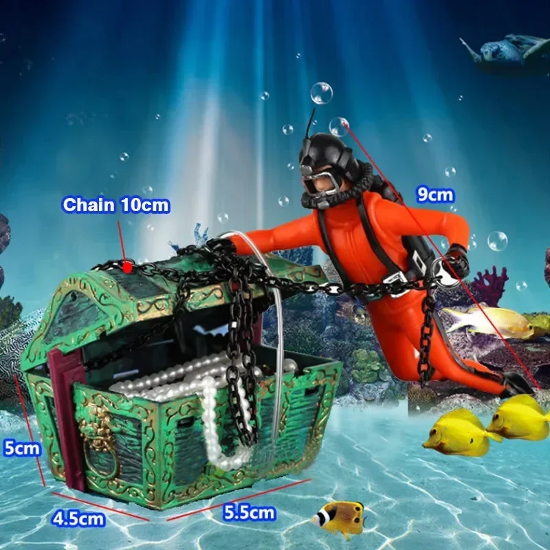 Resin Treasure Hunter Diver Fi - Aquarium Fish Price review and price